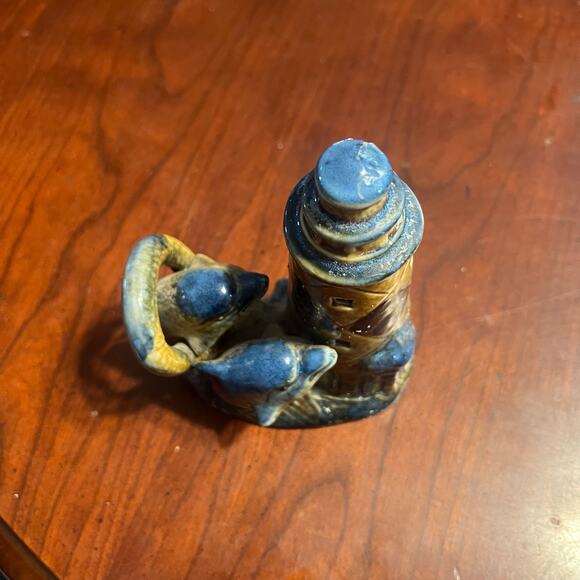 Vintage Dolphine and Lighthouse Tea light holder Candle Holder Nautical Ocean - Picture 5 of 6